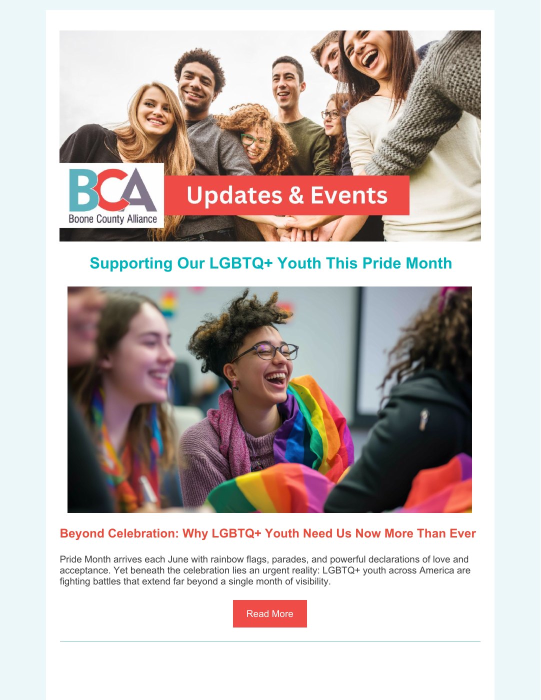 Boone County Alliance June 2025 newsletter cover